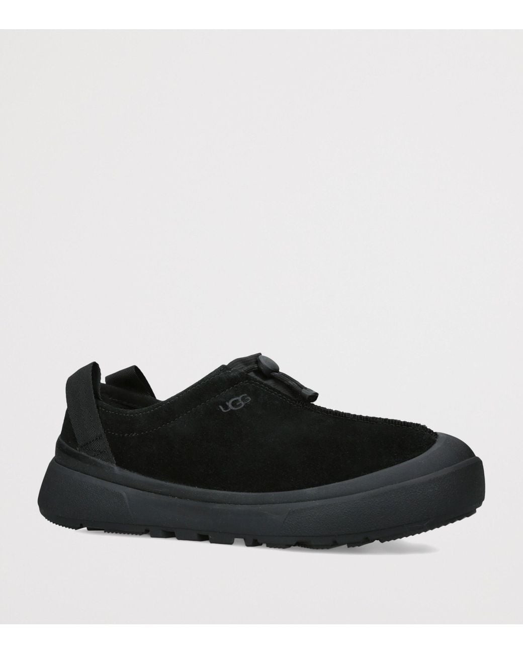 Ugg Black Suede Outpost Slip-On Shoes for men
