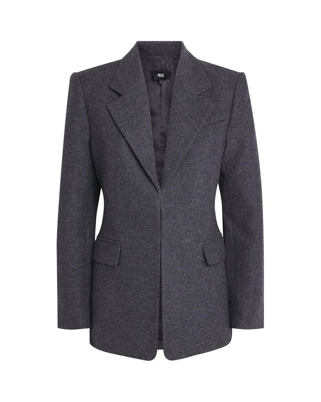 PAIGE Blue Wool-Blend Capelli Blazer