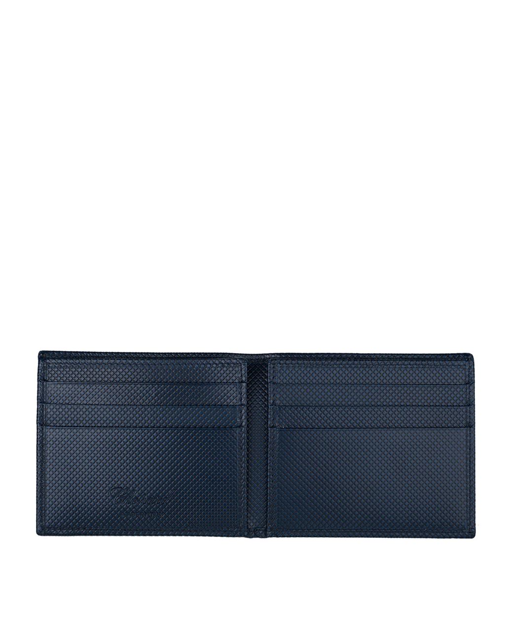 Chopard Blue Mini Leather Il Classico Bifold Wallet for men
