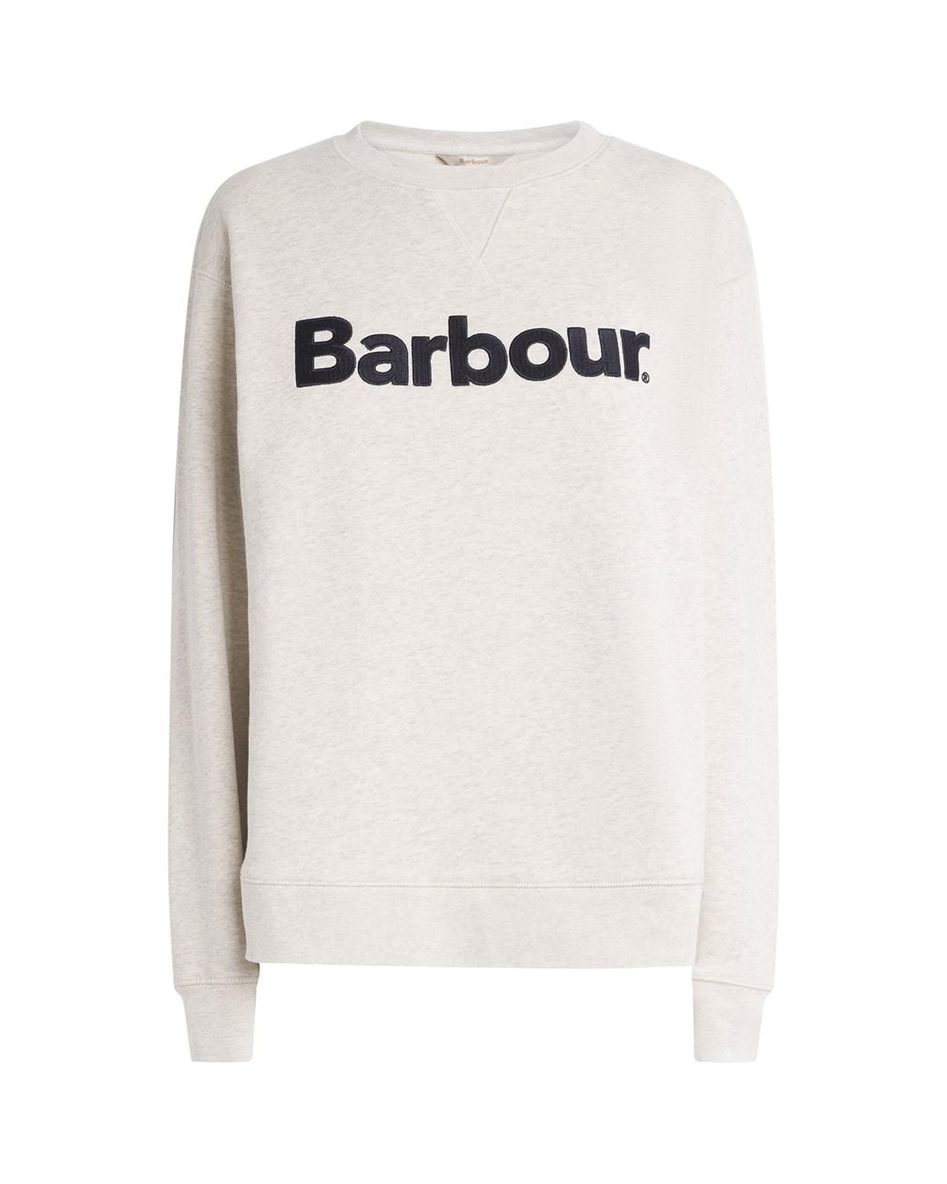 Barbour White Logo Hartland Sweatshirt