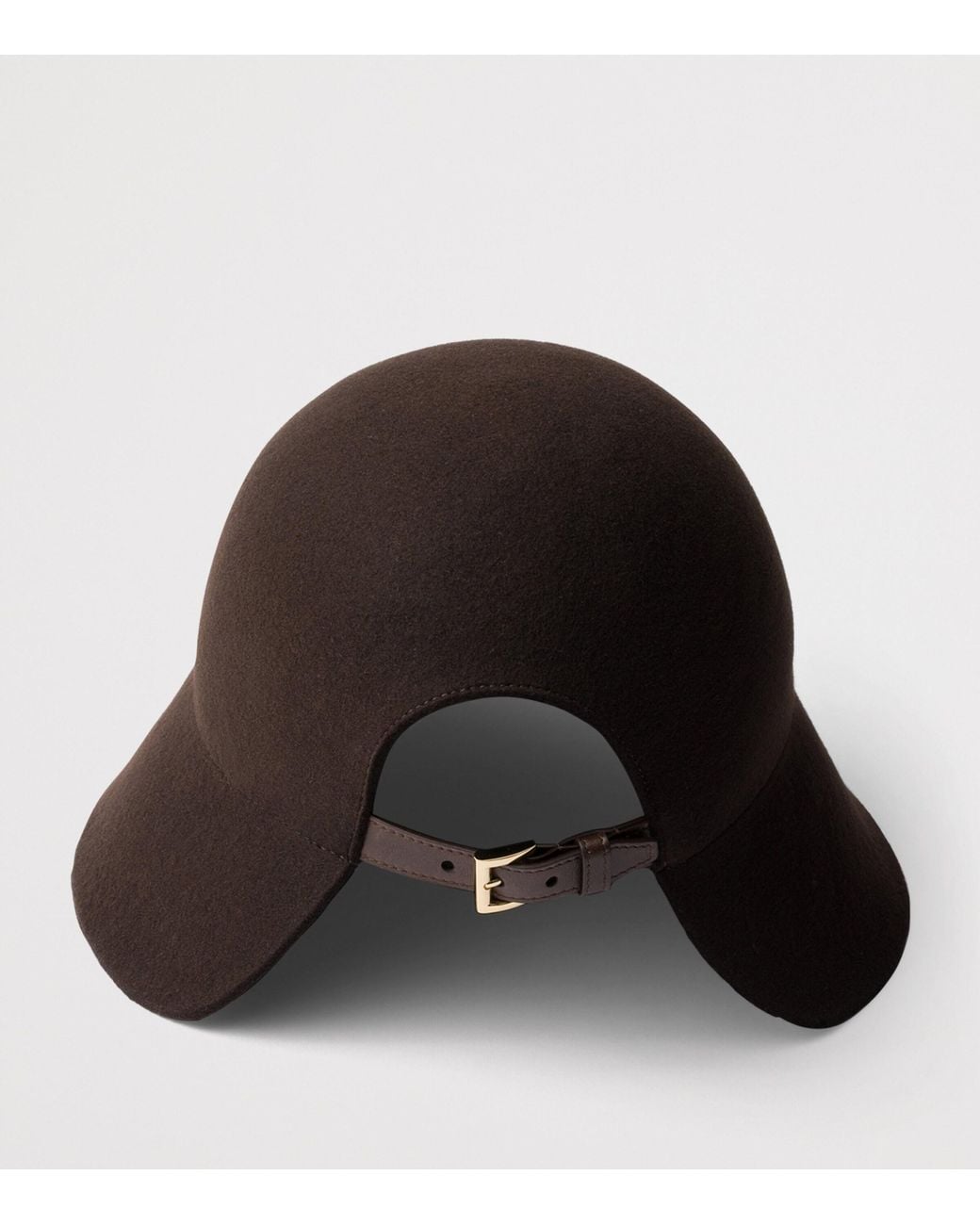 Prada Black Fleece Wool Cloche Hat