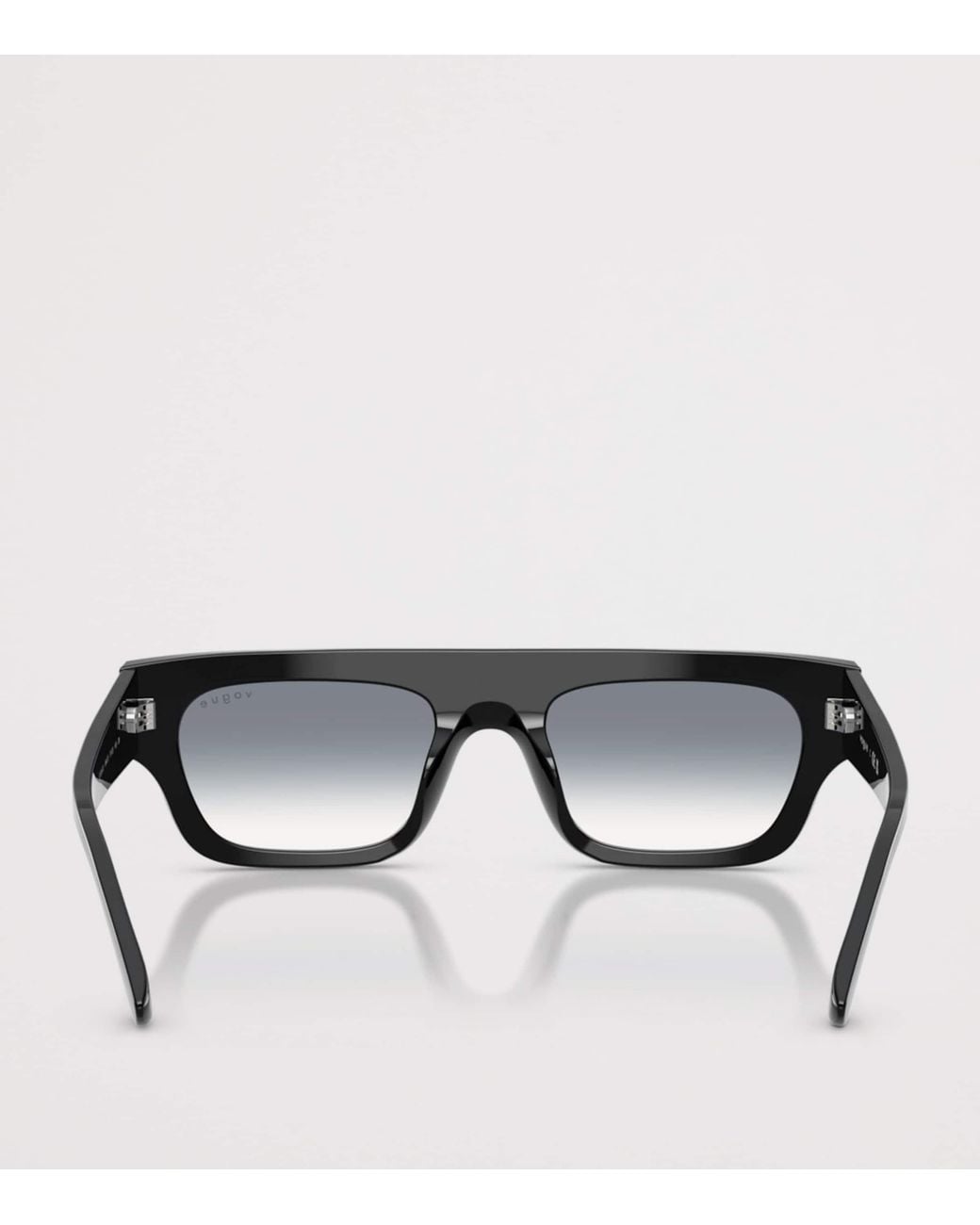 Vogue Black Rectangular Sunglasses