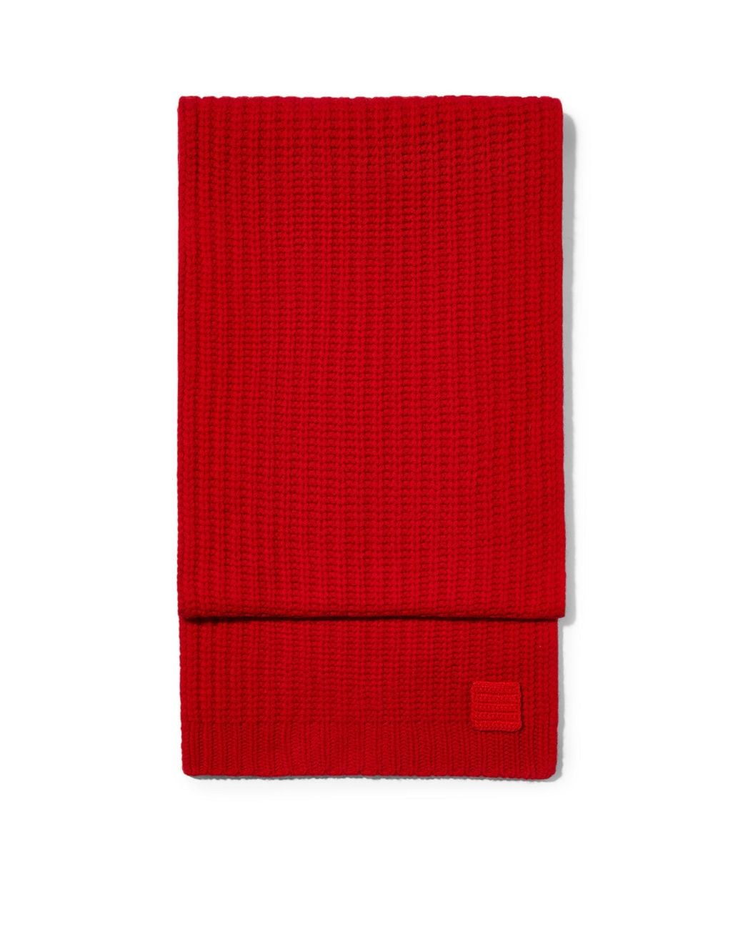 MAX&Co. Red Virgin Wool Knitted Scarf
