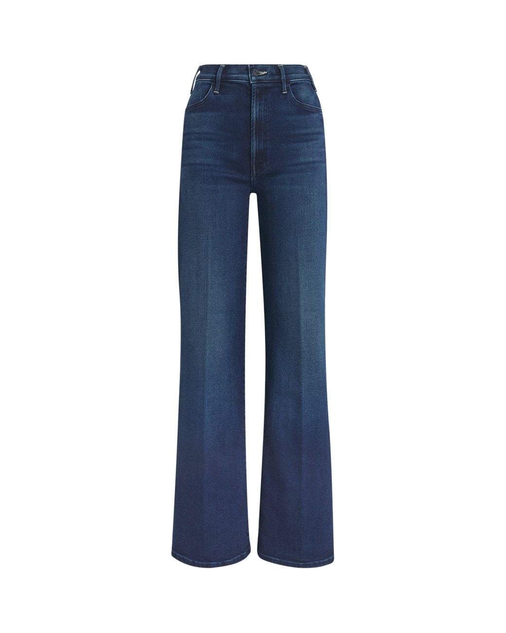 Mother Blue The Hustler Roller Sneak Flared Jeans