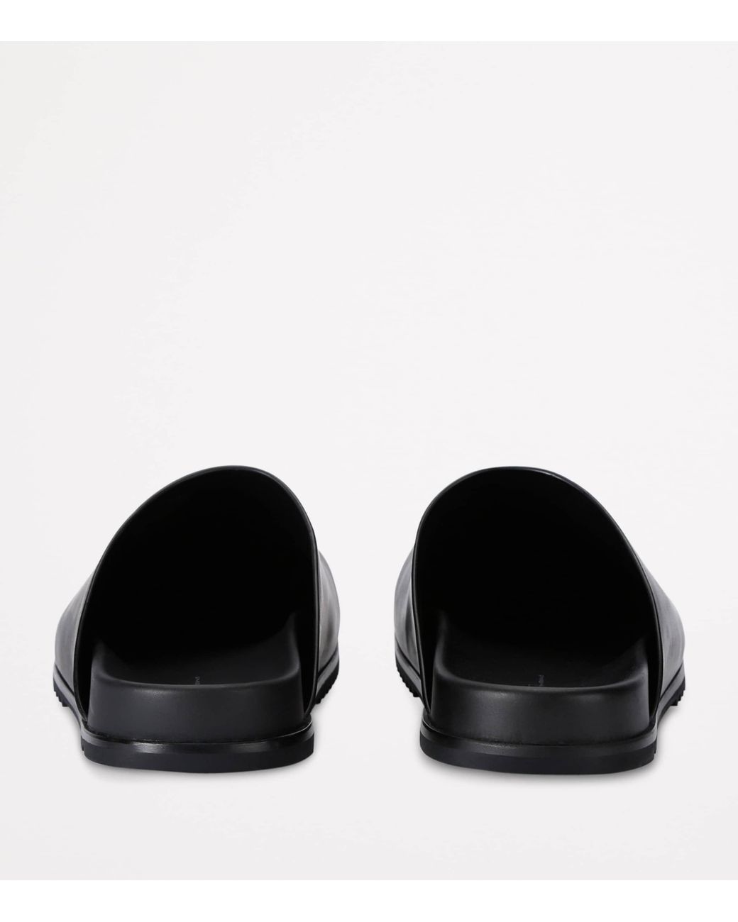 Rick Owens Black Leather Granola Mules