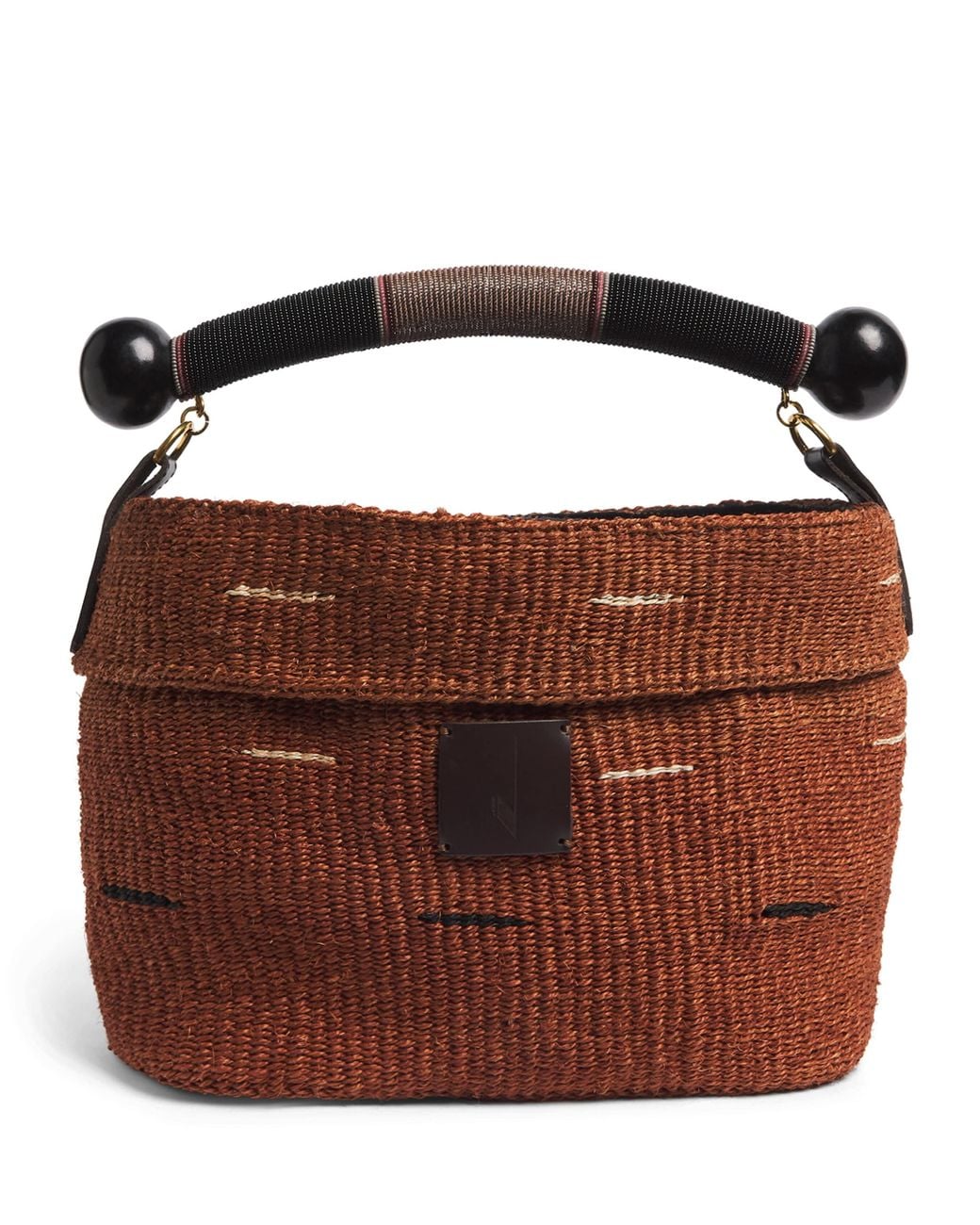Studio Namnyak Brown Large Sisal Kiondo Basket Bag