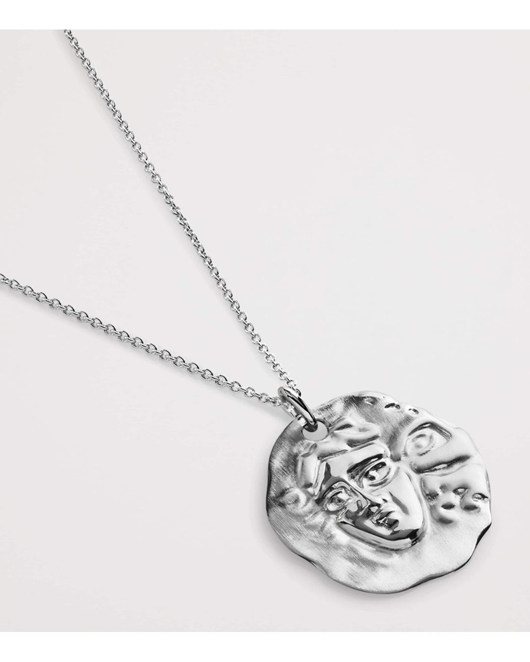 Monica Vinader White Sterling Gemini Zodiac Necklace