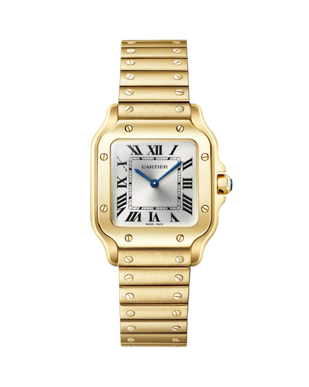 Cartier Metallic Small Santos De Watch