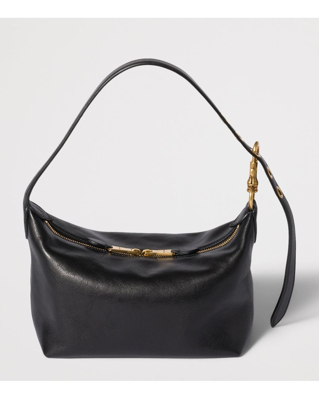 Miu Miu Black Small Nappa Leather Spirit Shoulder Bag