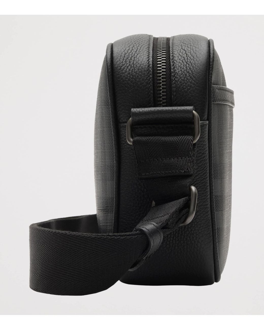 Burberry Black City Check Cross-Body Bag for men