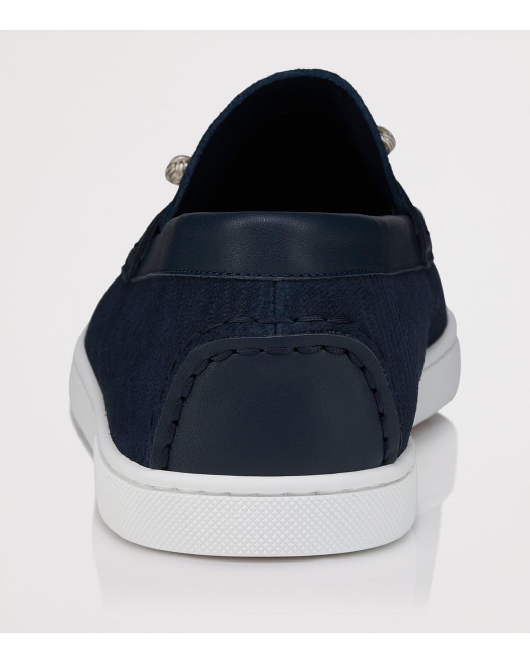 Christian Louboutin Blue Chambeliboat Yacht Leather Boat Shoes for men