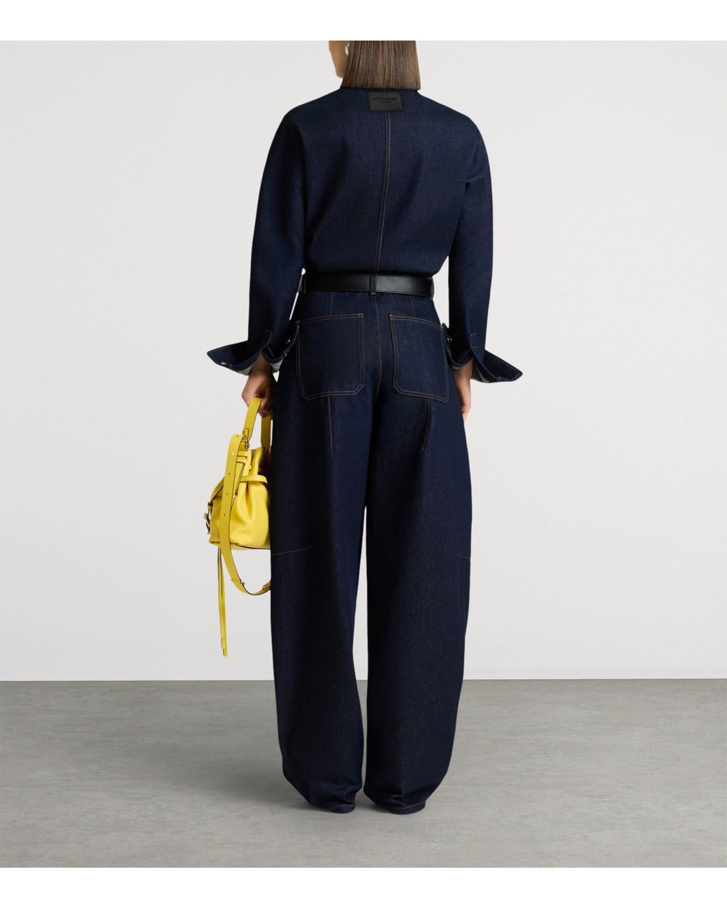 Givenchy Blue Denim Contrast-Stitch Shirt