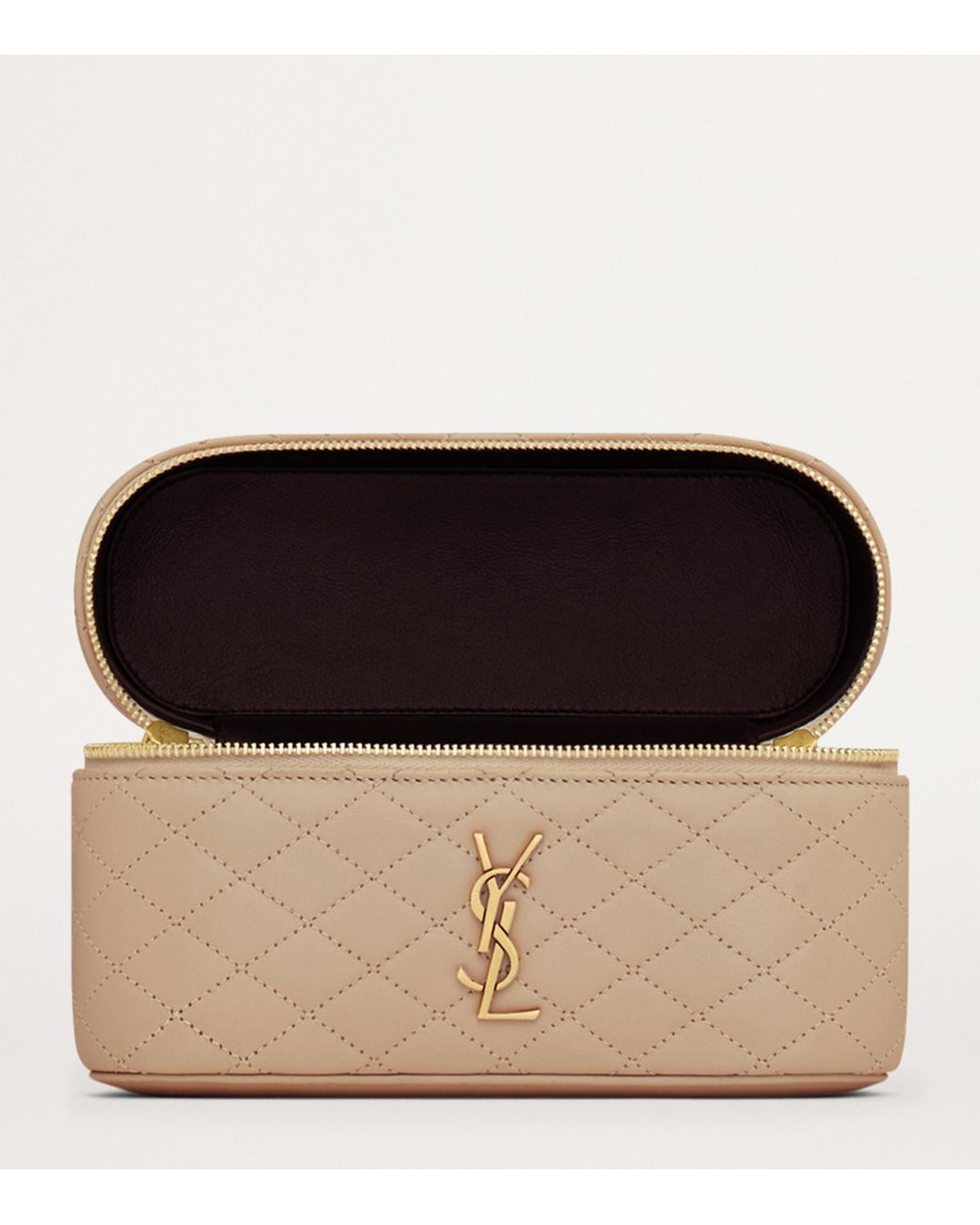 Saint Laurent Natural Micro Gaby Top-Handle Bag