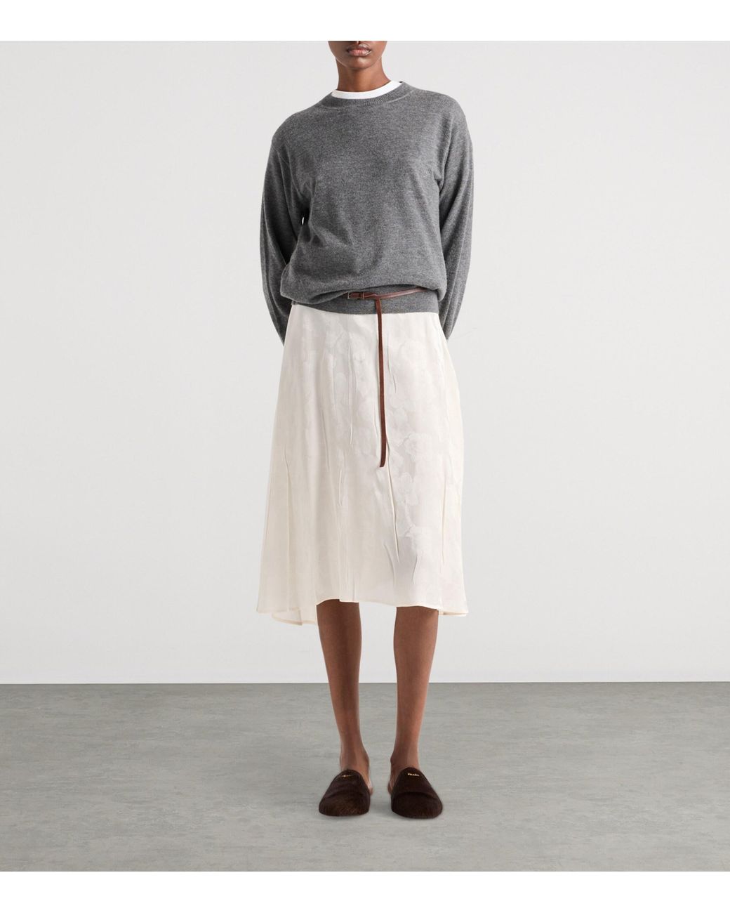 Prada Gray Cashmere Sweater