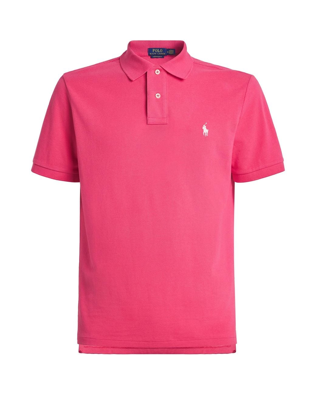 Polo Ralph Lauren Pink Cotton Mesh Custom-Fit Polo Shirt for men