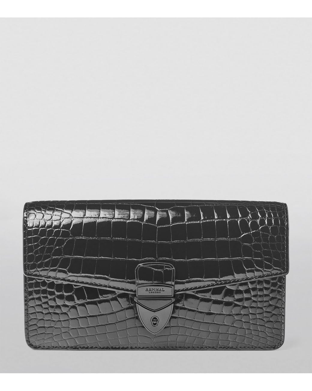Aspinal Black Mayfair 2 Clutch Bag