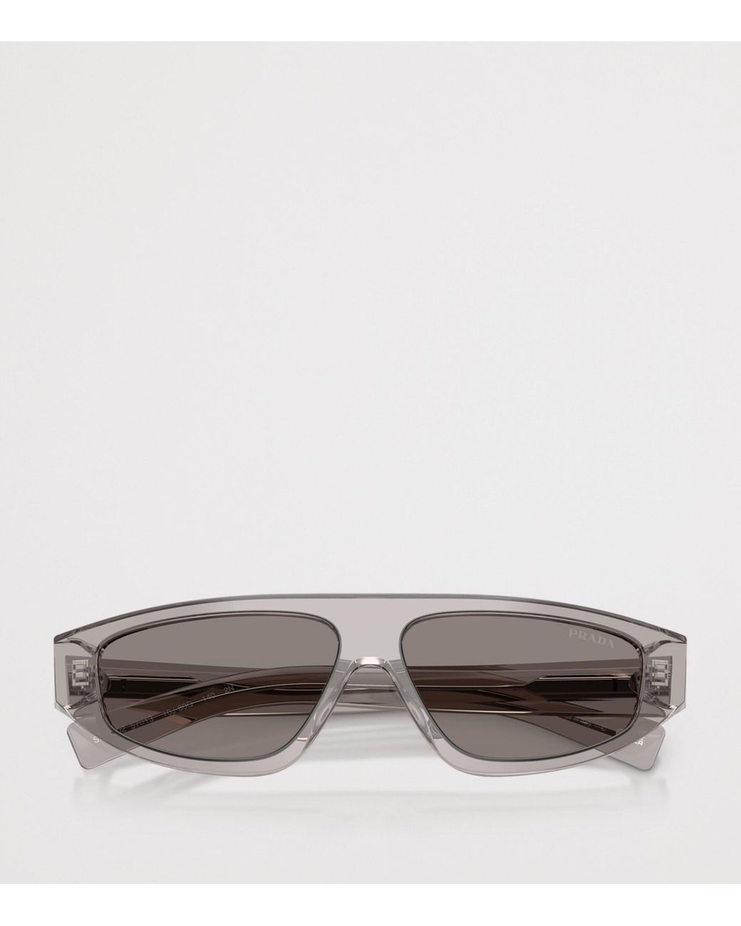 Prada Gray Pr C02S Irregular Sunglasses for men