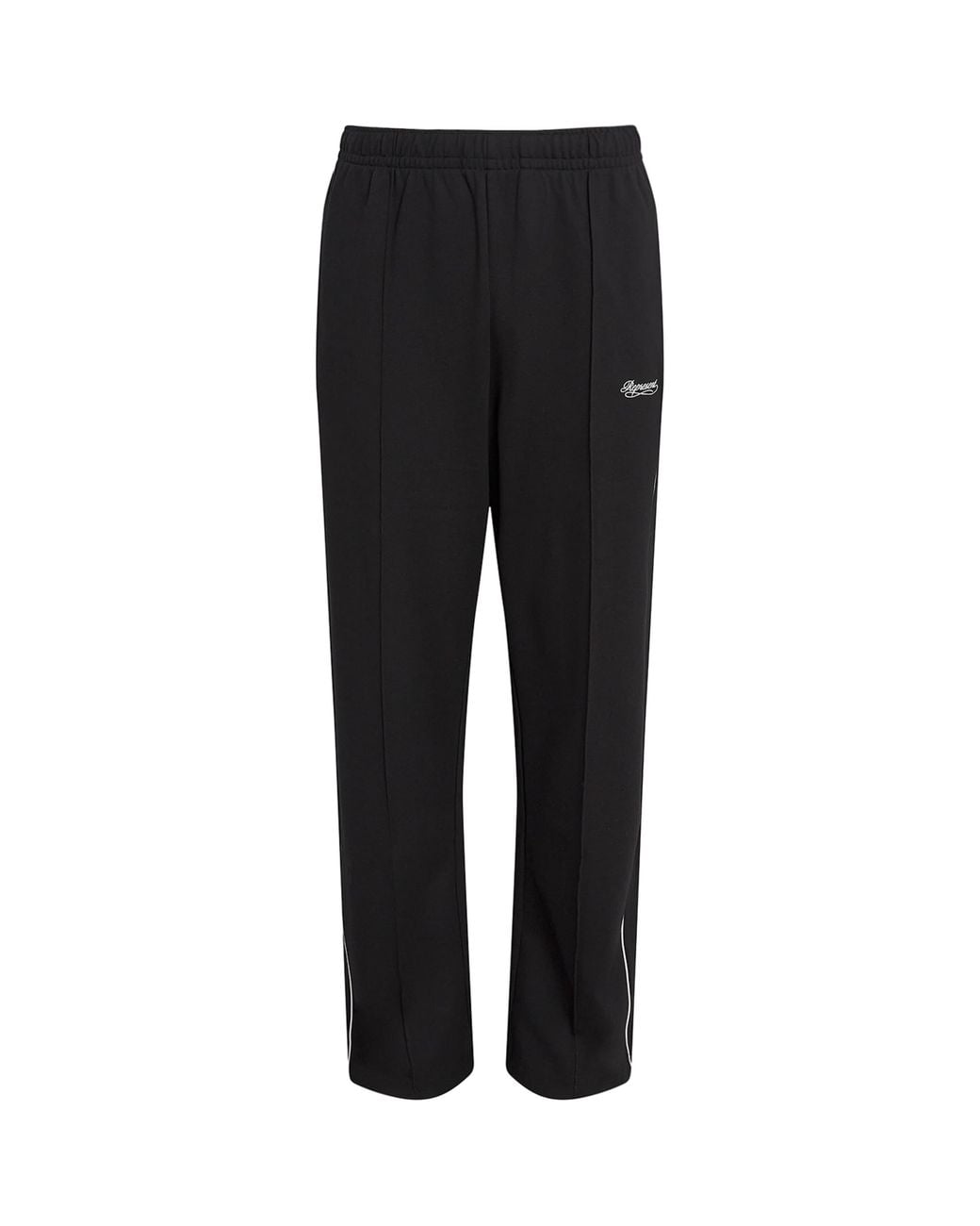 Represent Black Piping Logo Sweatpants for men
