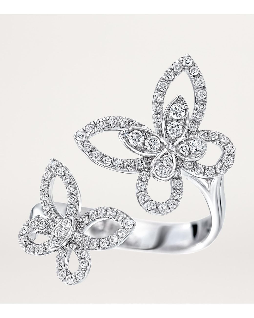 Graff White And Diamond Butterfly Ring