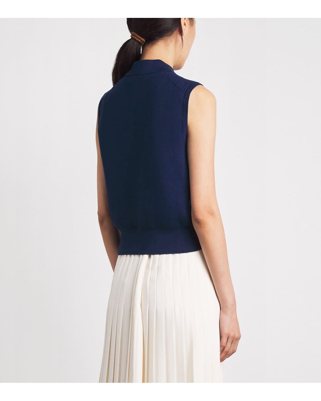 Polo Ralph Lauren Blue Sleeveless Polo Sweater