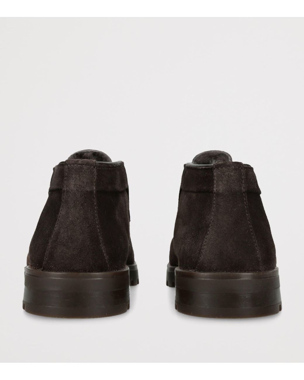 Santoni Brown Suede Detroit Desert Boots for men