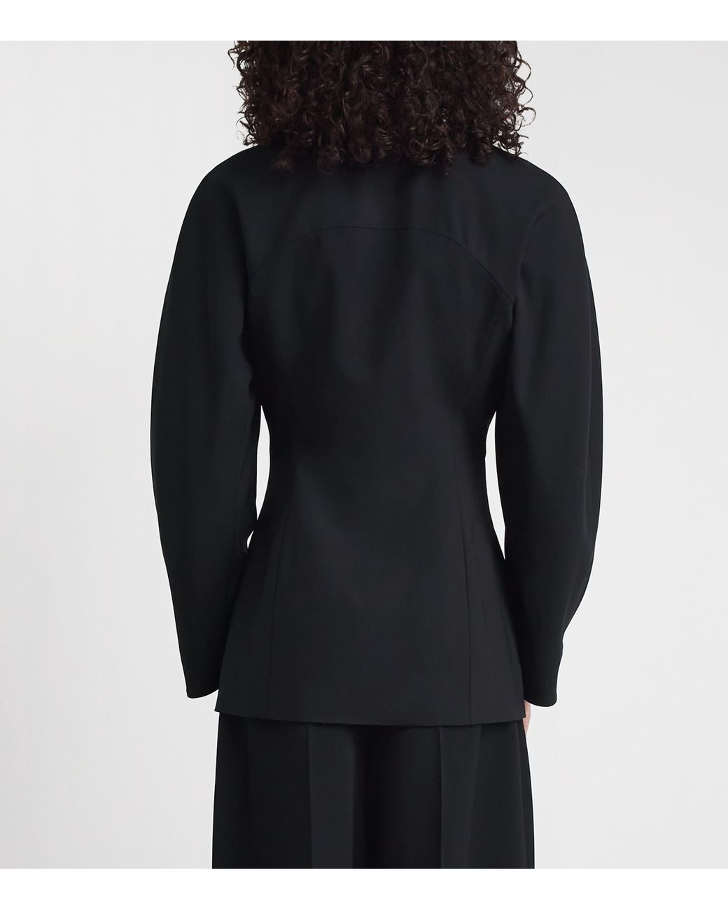 RETORI Black Virgin Wool Hourglass Blazer