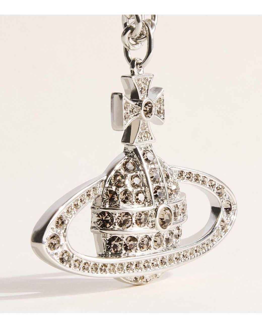 Vivienne Westwood Natural Mini Bas Relief Orb Pendant Necklace for men