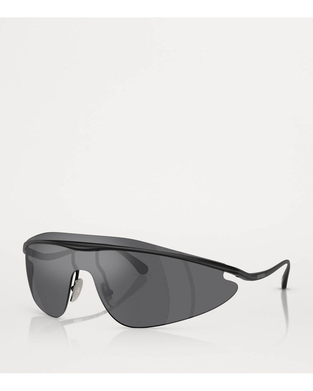 Ferrari Gray Metal Irregular Sunglasses