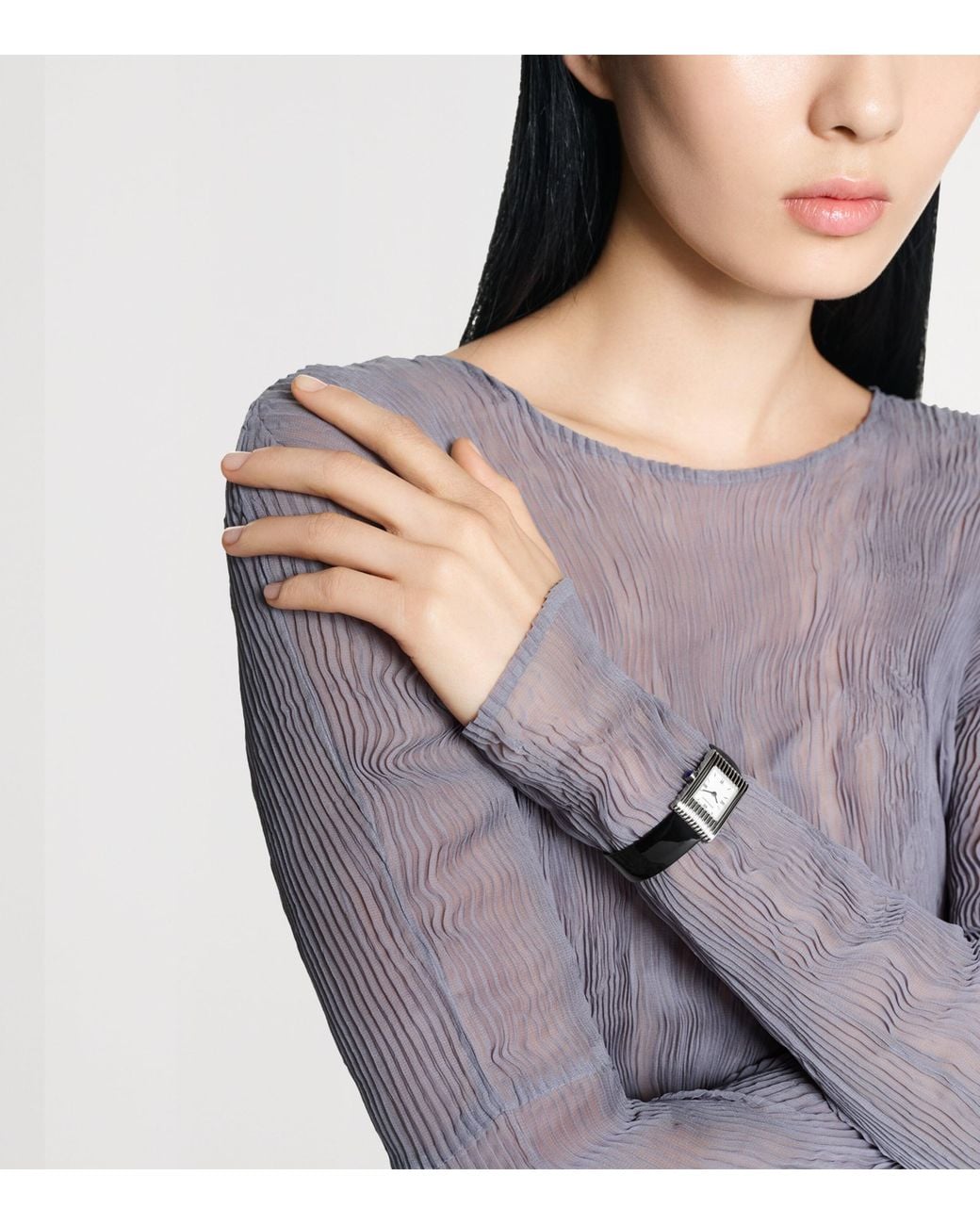 Boucheron Black Stainless Steel Reflet Watch