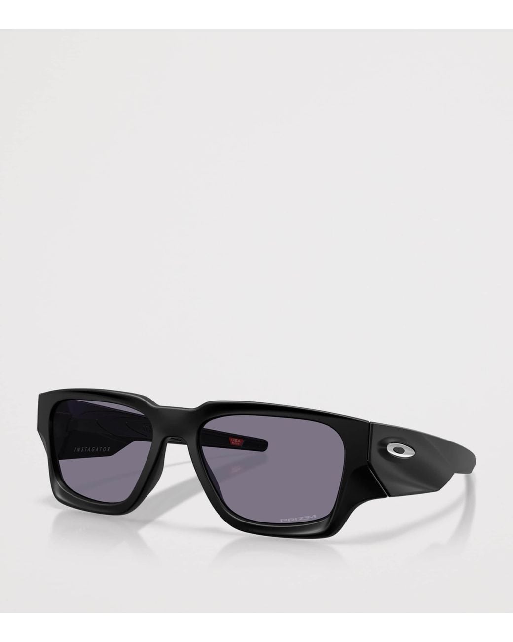 Oakley Black Instagator Rectangle Sunglasses for men