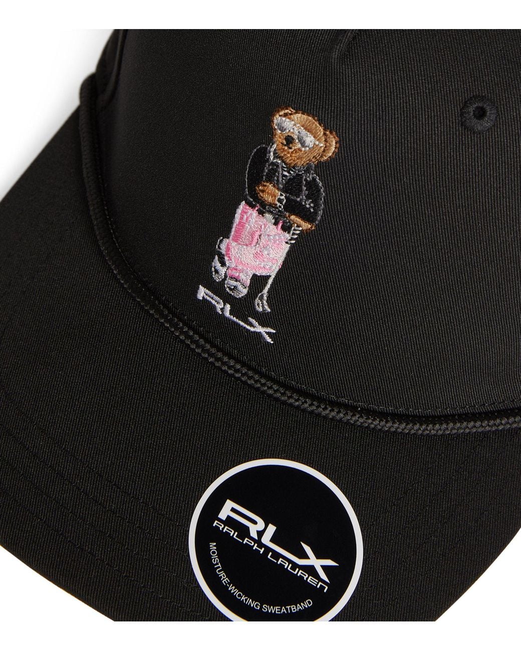 RLX Ralph Lauren Polo Bear Sports Cap in Black for Men | Lyst