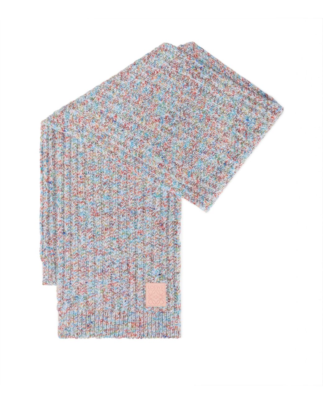 Loewe White Wool-Cashmere-Blend Scarf
