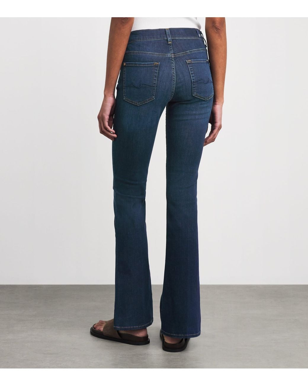 7 For All Mankind Blue Bair Bootcut Jeans
