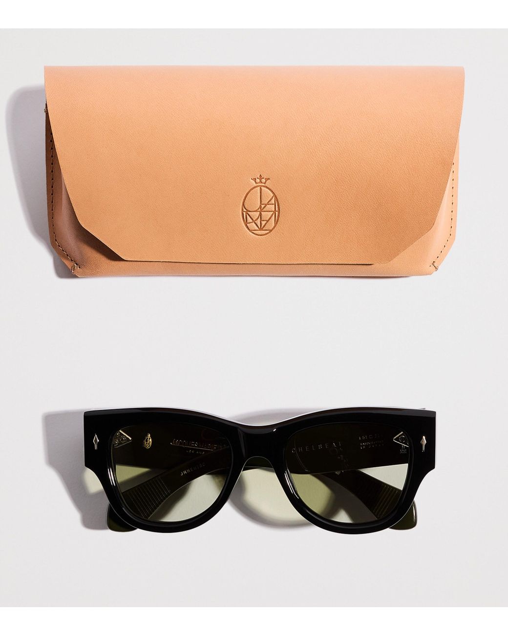Jacques Marie Mage Black Acetate Chelsea Sunglasses for men