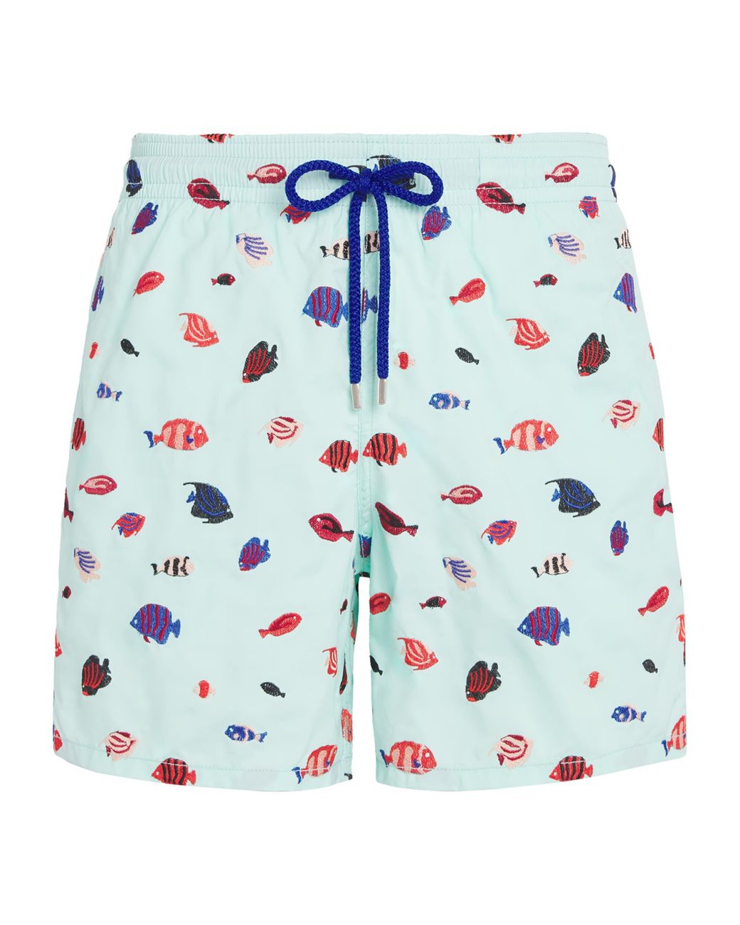 Vilebrequin Blue Embroidered Fishy Dance Swim Shorts for men