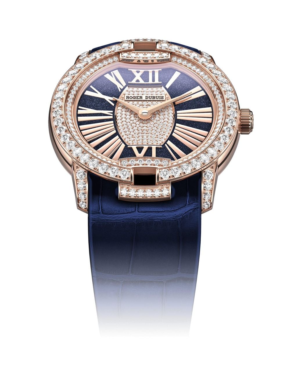 Roger Dubuis Blue Rose And Diamond Velvet Watch