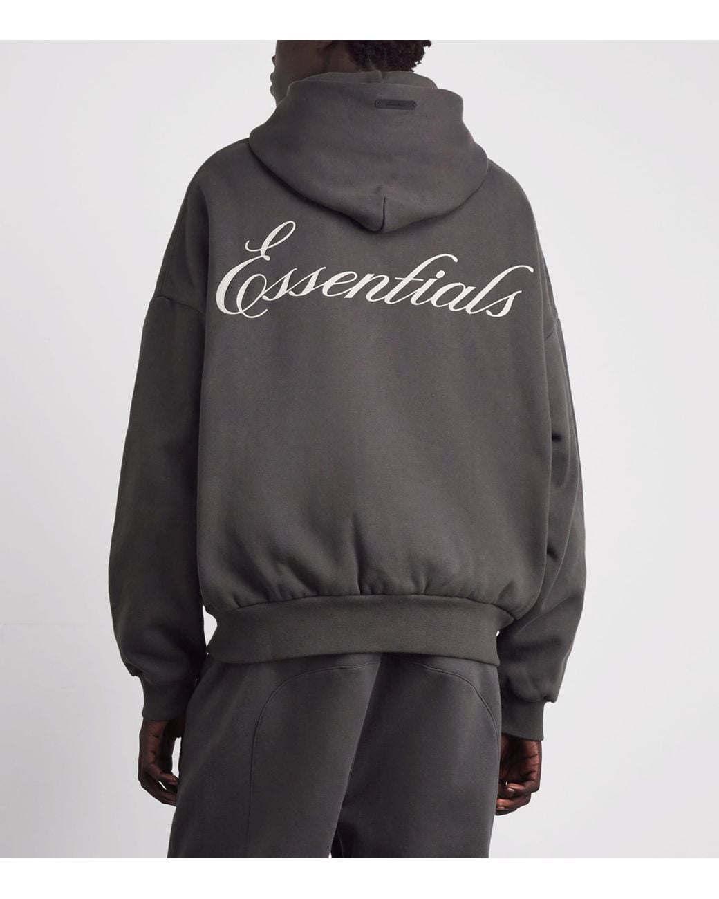 Fear Of God Gray Signature Lounge Half-Zip Hoodie for men