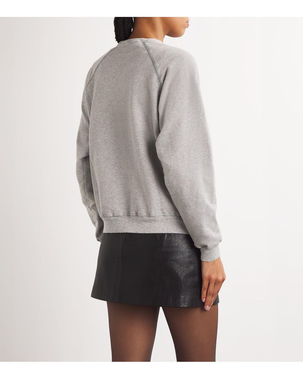 Mother Gray Cotton The Biggie Concert Sweatshirt