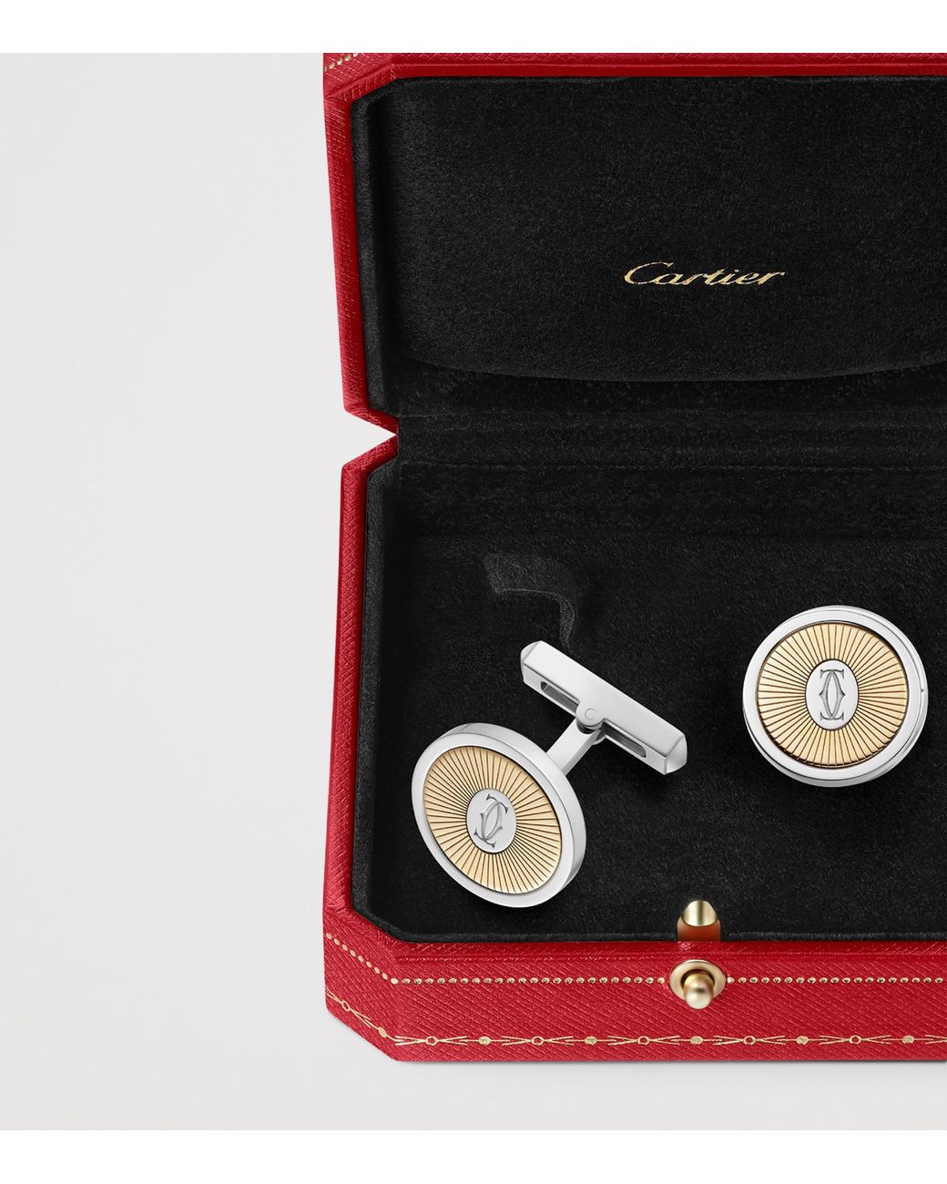 Cartier Metallic Sterling And Double C De Cufflinks for men