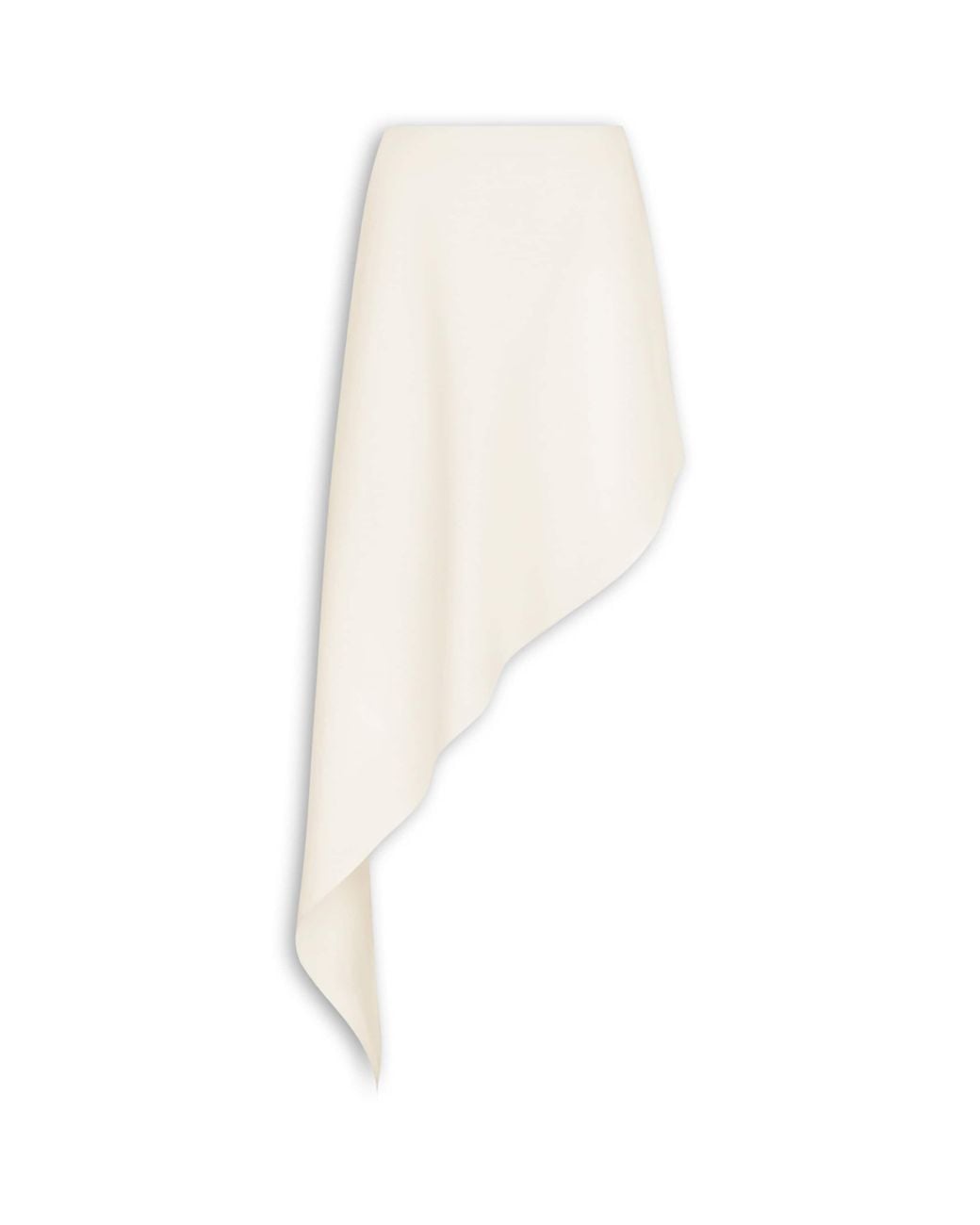 Alaïa White Asymmetric Pointed Skirt