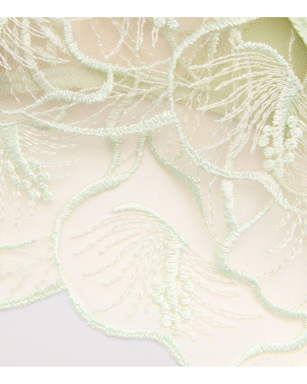 Kiki de Montparnasse Green Lace Calla Lily Briefs