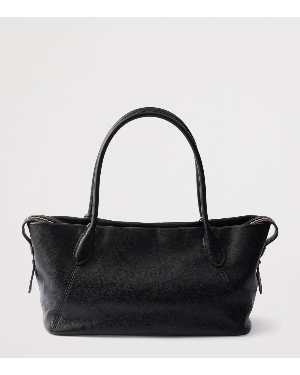 Prada Black Large Leather Tote Bag