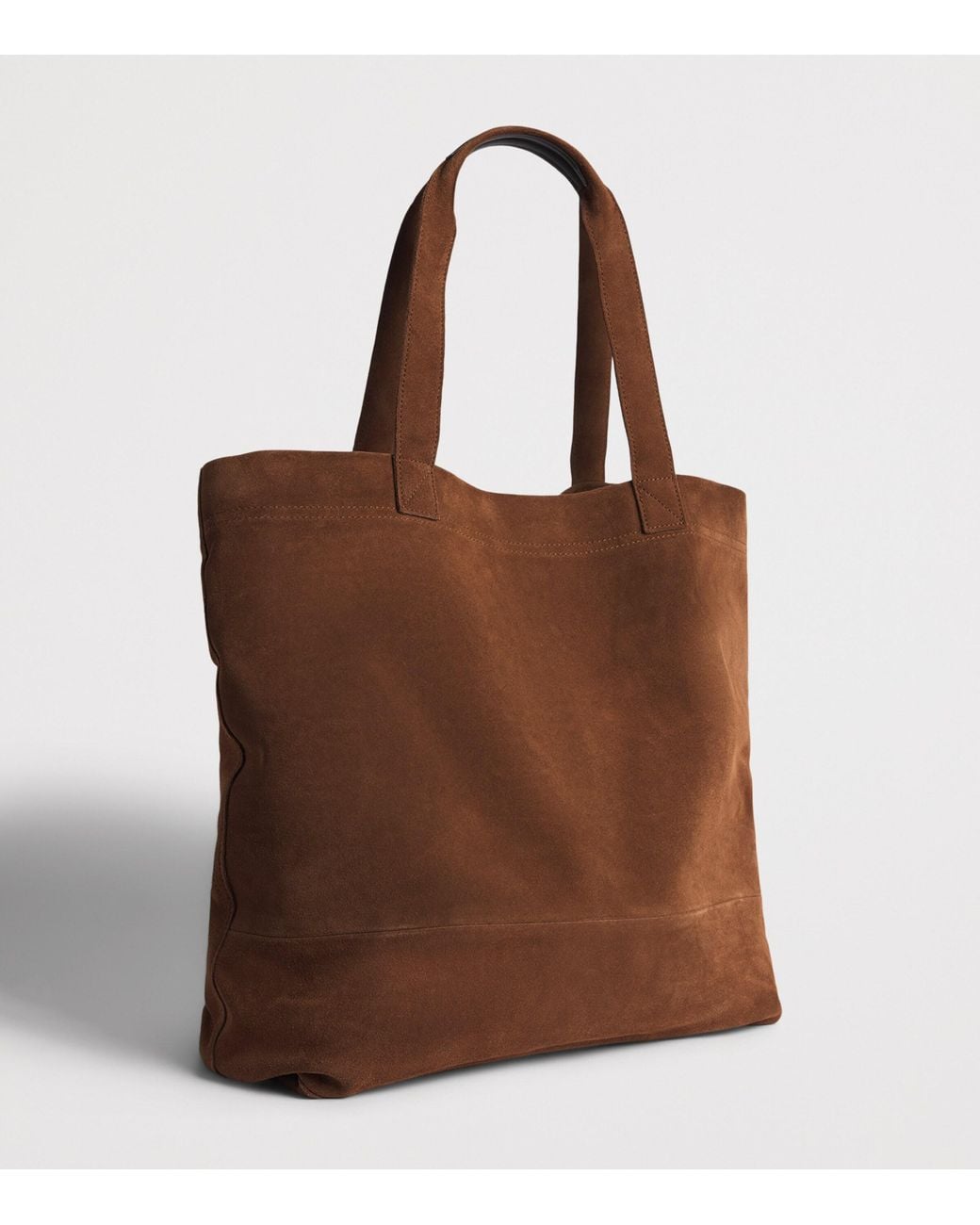 Samsøe & Samsøe Brown Suede Sadulwich Tote Bag for men