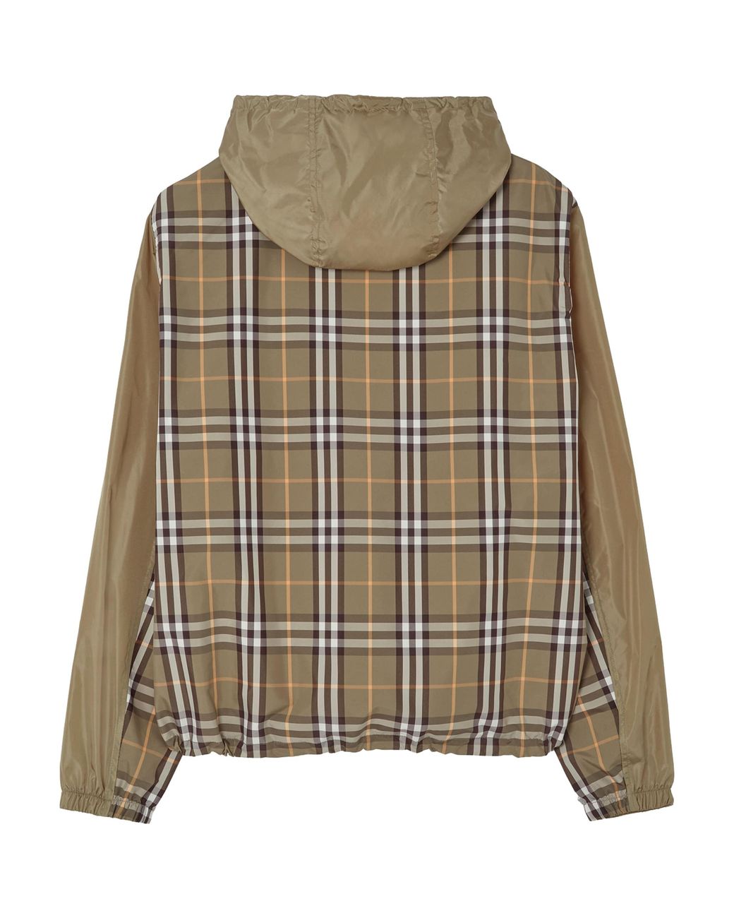 Burberry Green Check-Trim Newport Jacket for men