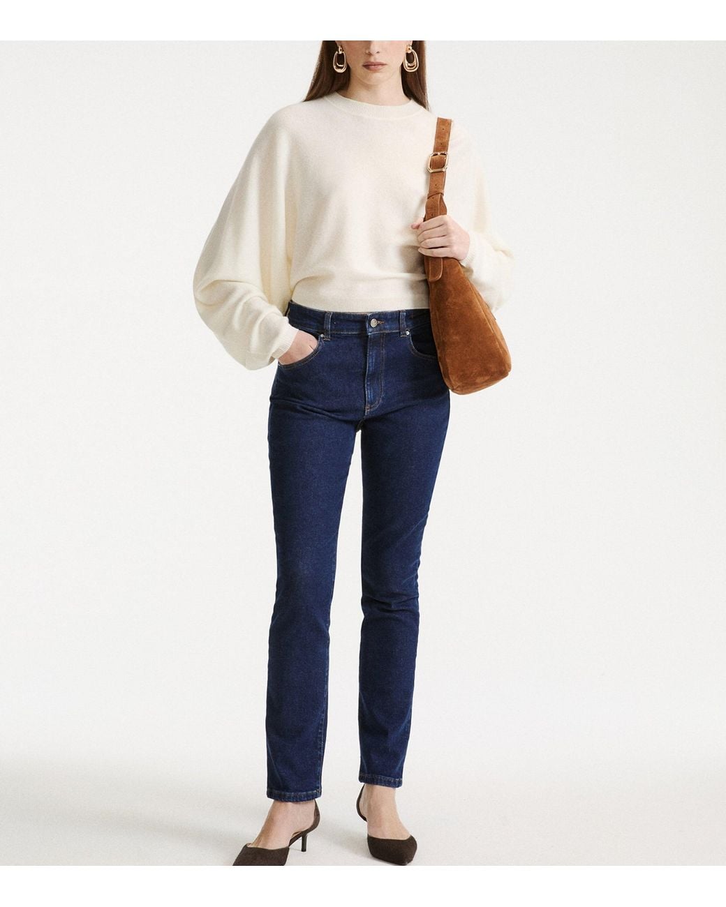 Marella White Cashmere Sweater