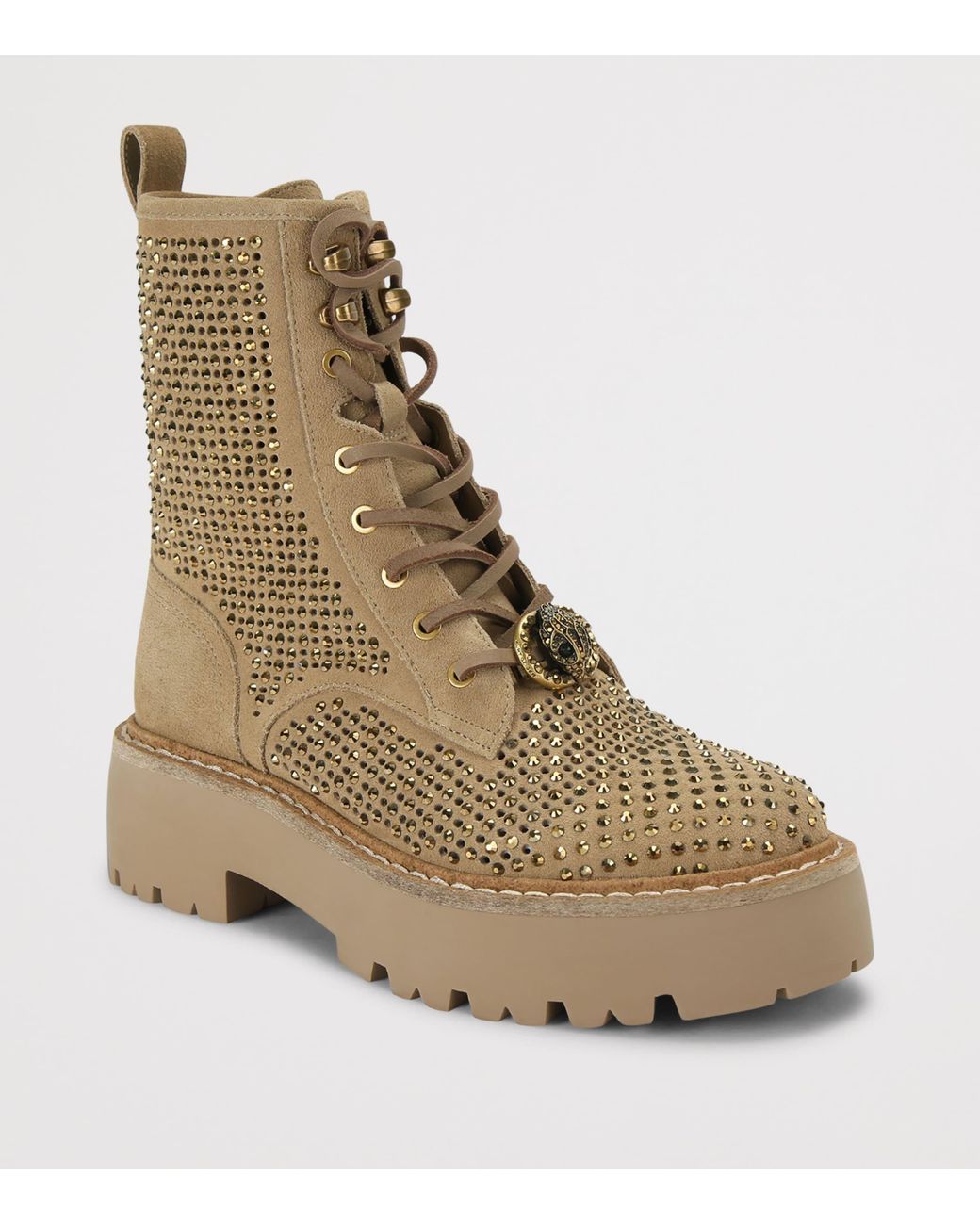 Kurt Geiger Natural Chelsea Perforated Boots
