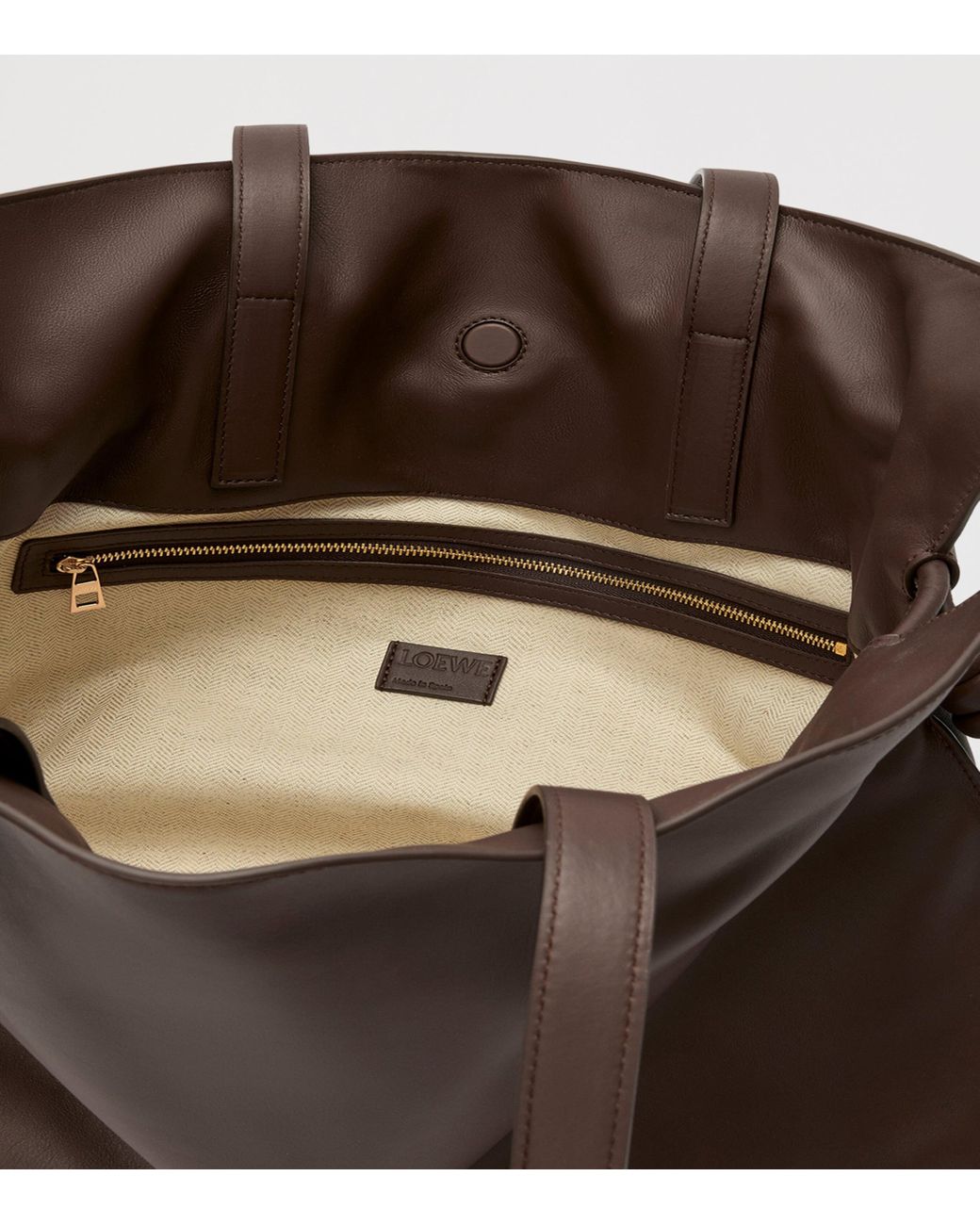 Loewe Brown Large Leather Flamenco Purse