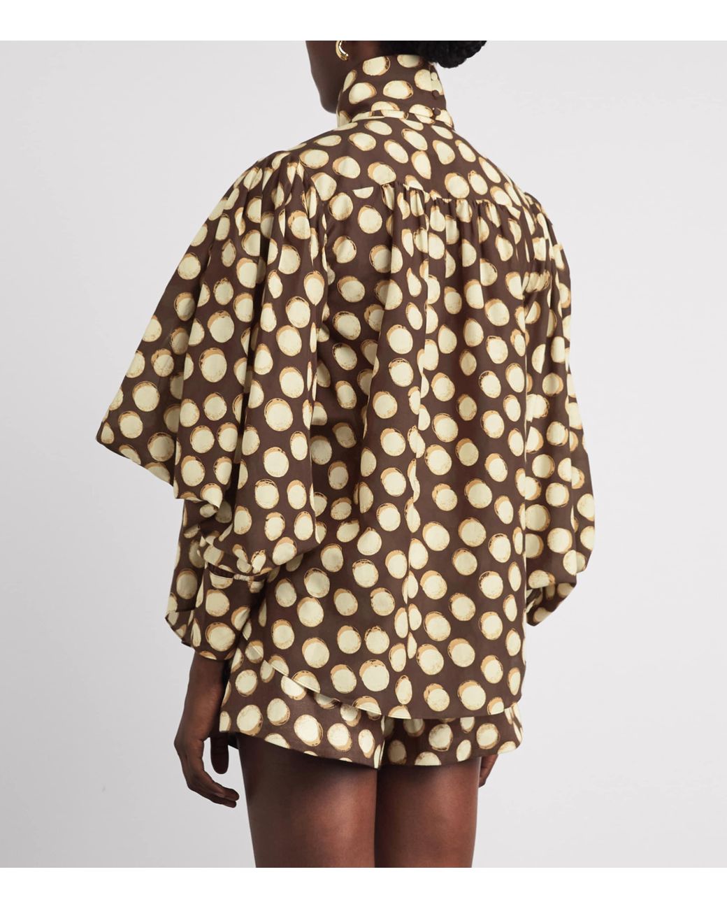 ALÉMAIS Natural Cotton-Silk Paula Blouse