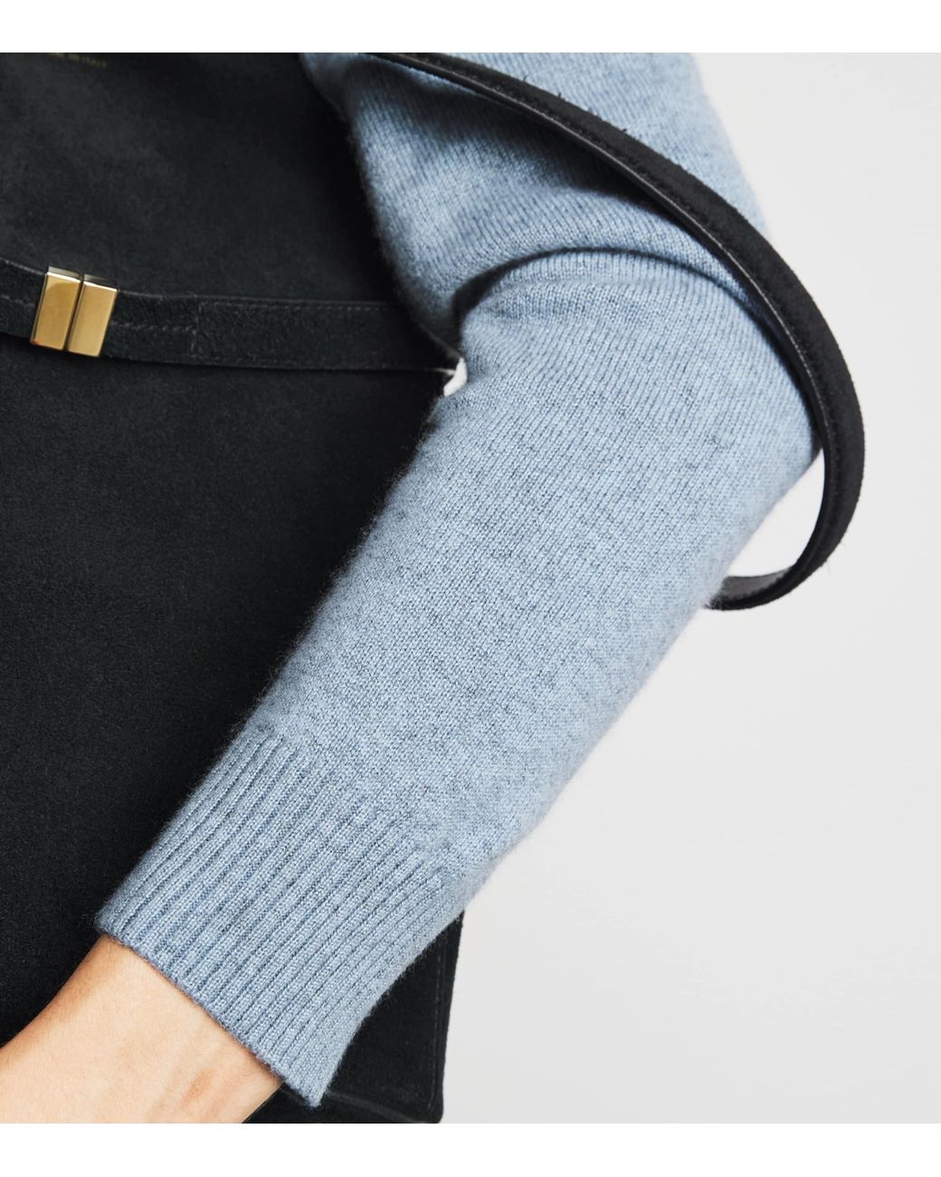 Colombo Blue Cashmere Rollneck Sweater
