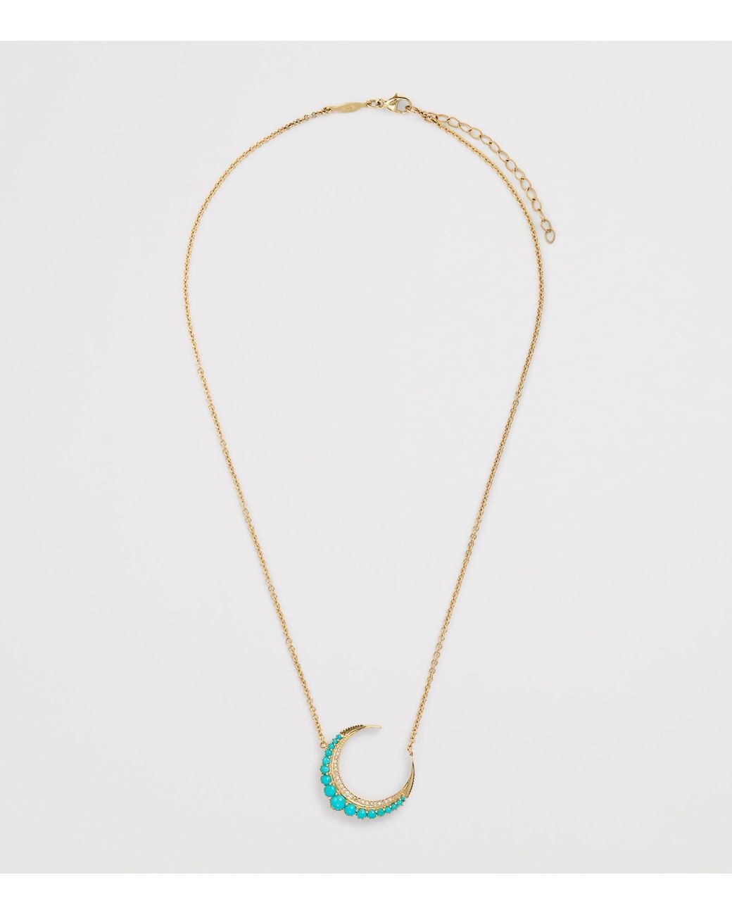 Jacquie Aiche Metallic Small, Diamond And Crescent Moon Necklace